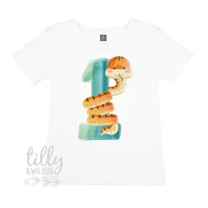 1st Birthday T-Shirt, First Birthday T-Shirt, 1st Birthday Gift, First Birthday Gift, Baby's First Birthday, Baby Is One, One Today, Snake