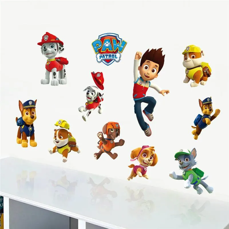 3D Dogs Cartoon Wall Stickers