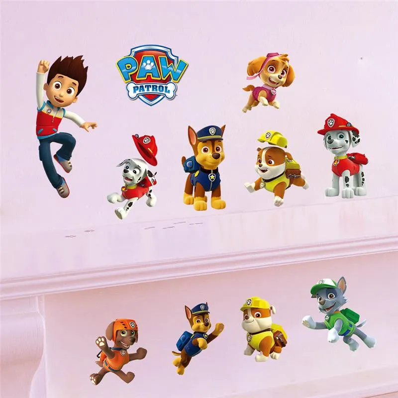 3D Dogs Cartoon Wall Stickers