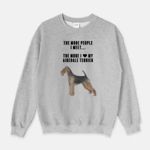 Airedale Terrier Love Unisex Crew Neck Sweatshirt