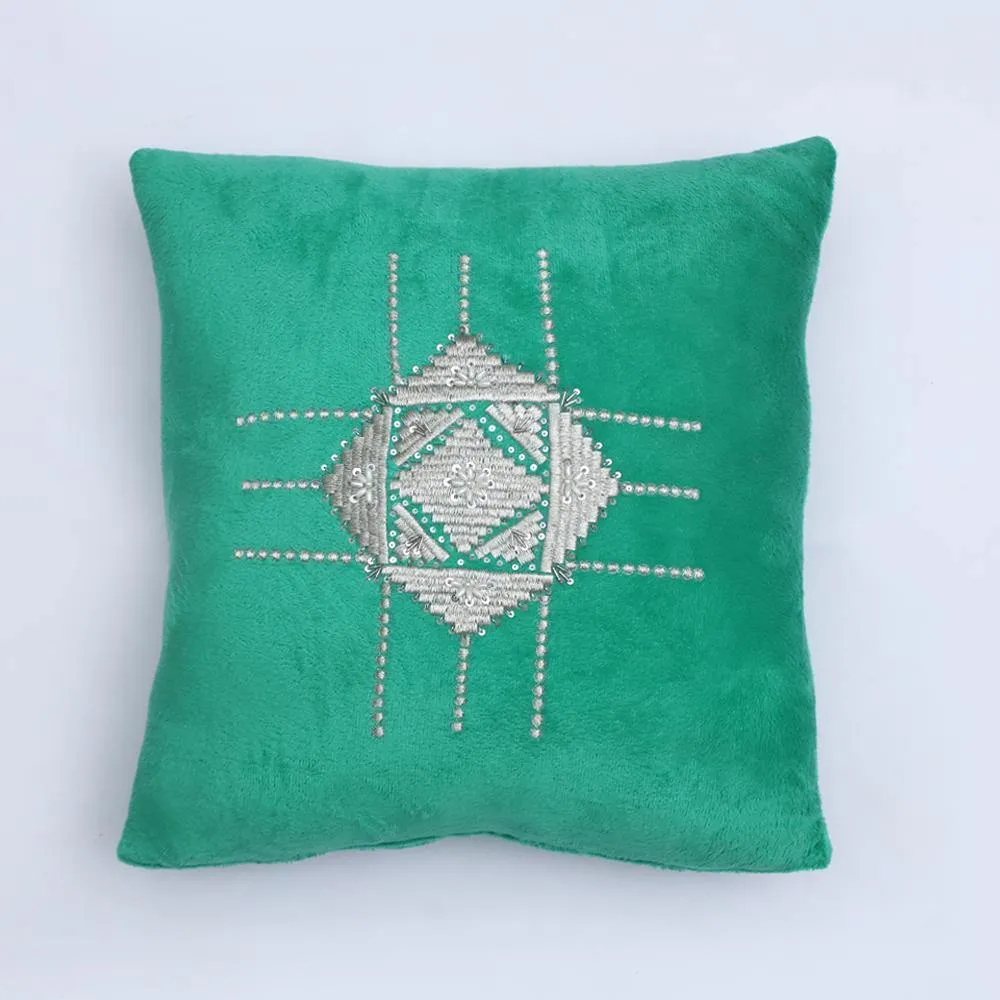 AKC Pure Velvet Embroidered Captivating Filled Cushion