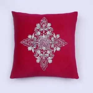 AKC Pure Velvet Embroidered Wicked Filled Cushion