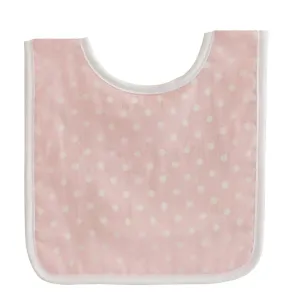 Alimrose White Spot Baby Bib