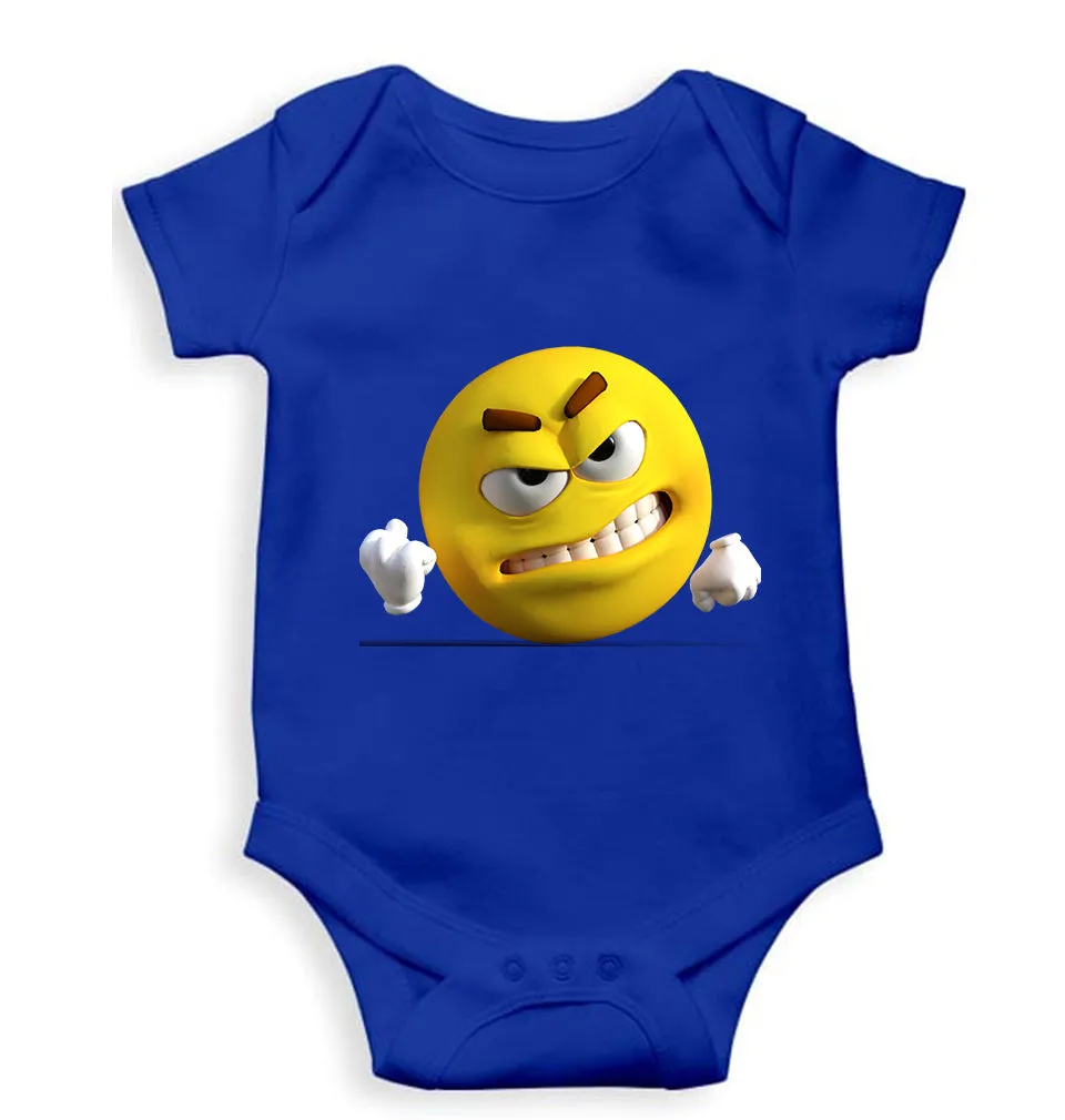 Angry Emoji Kids Romper For Baby Boy/Girl