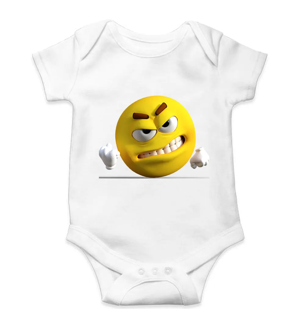 Angry Emoji Kids Romper For Baby Boy/Girl