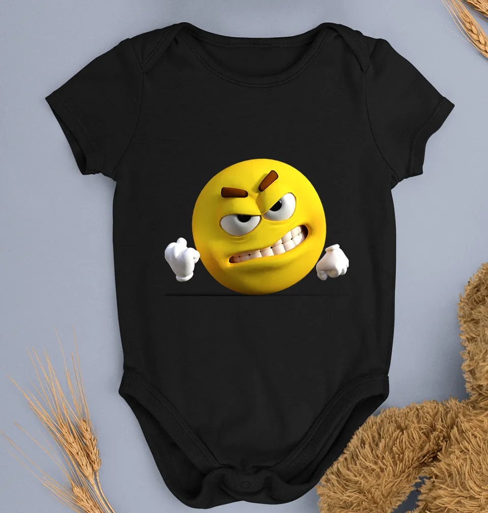 Angry Emoji Kids Romper For Baby Boy/Girl