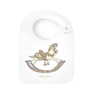 Atelier Choux Satin Bib Rocking Horse