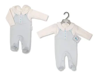 Baby Boys Dungaree All in One with Lace (NB-6M) (PK6) BIS-2020-2490S