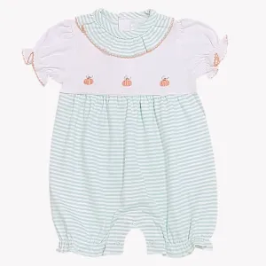 Baby Girl's Pumpkin Romper