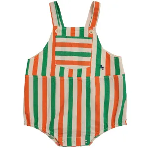 Baby Vertical Stripes Woven Romper by Bobo Choses