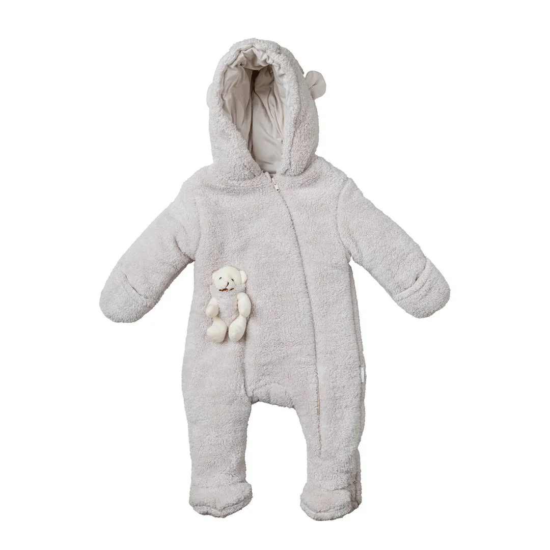 Beige Teddy Welsoft Babysuit