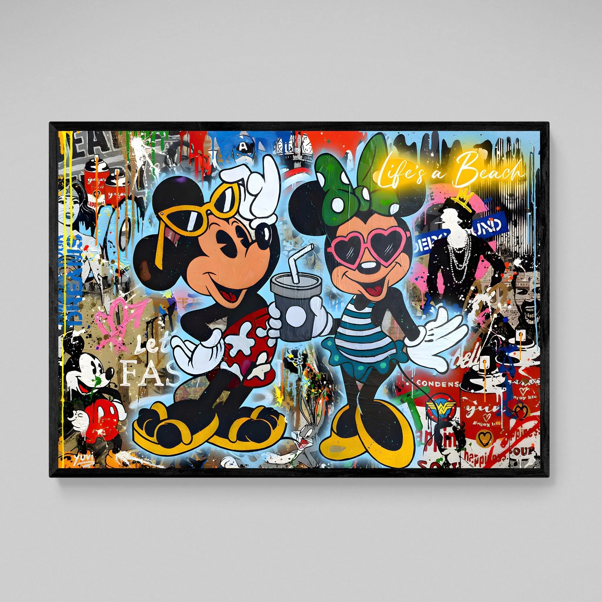 Cartoons Graffiti Wall Art