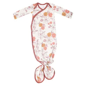 Copper Pearl Newborn Knotted Gown - Ferra