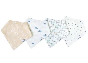 Copper Pearl- Sol Bandana Bib Set (4-pack)