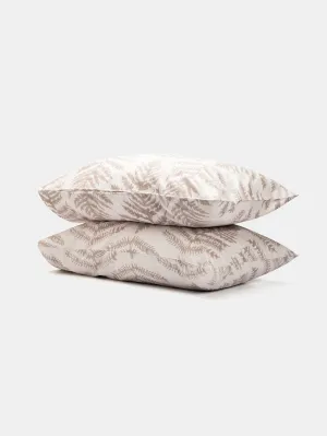 Cotton Pillowcase Pair in Fern