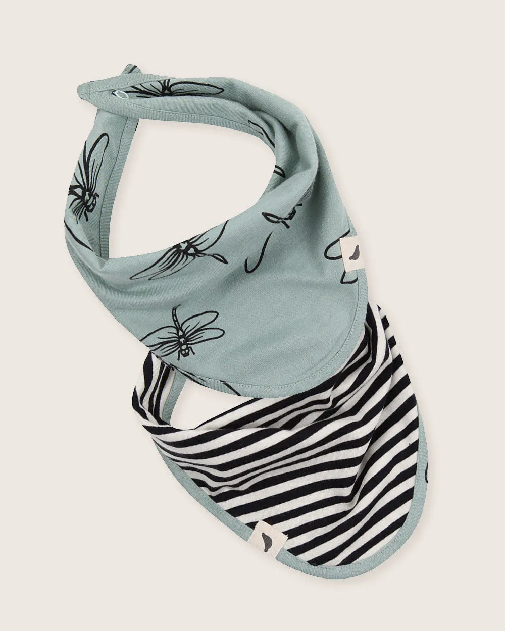 Damselfly & Stripe Bib