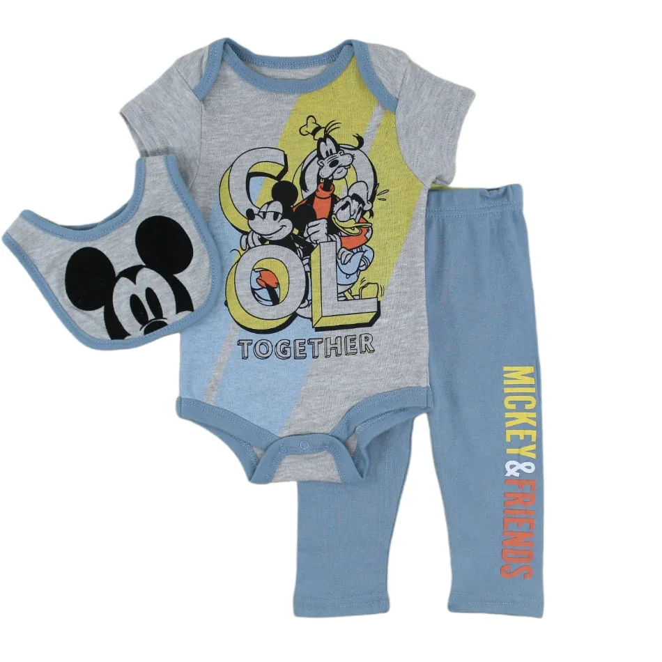 Disney Baby 3 Pc Layette Set - Mickey & Friends