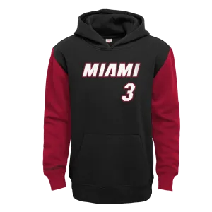 Dwyane Wade Mitchell and Ness Name & Number Youth Hoodie