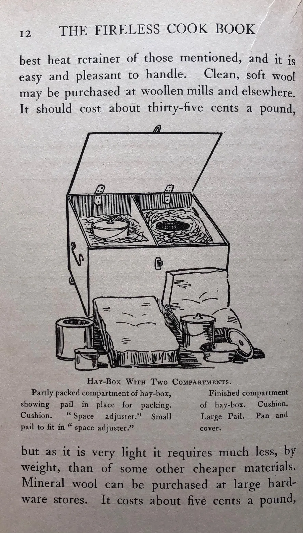 (Fireless Cooker) Margaret J. Mitchell. The Fireless Cook Book: A Manual of the Construction and Use of Appliances for Cooking by Retained Heat.