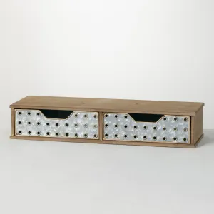 Galvanized Industrial Monitor Riser with Storage