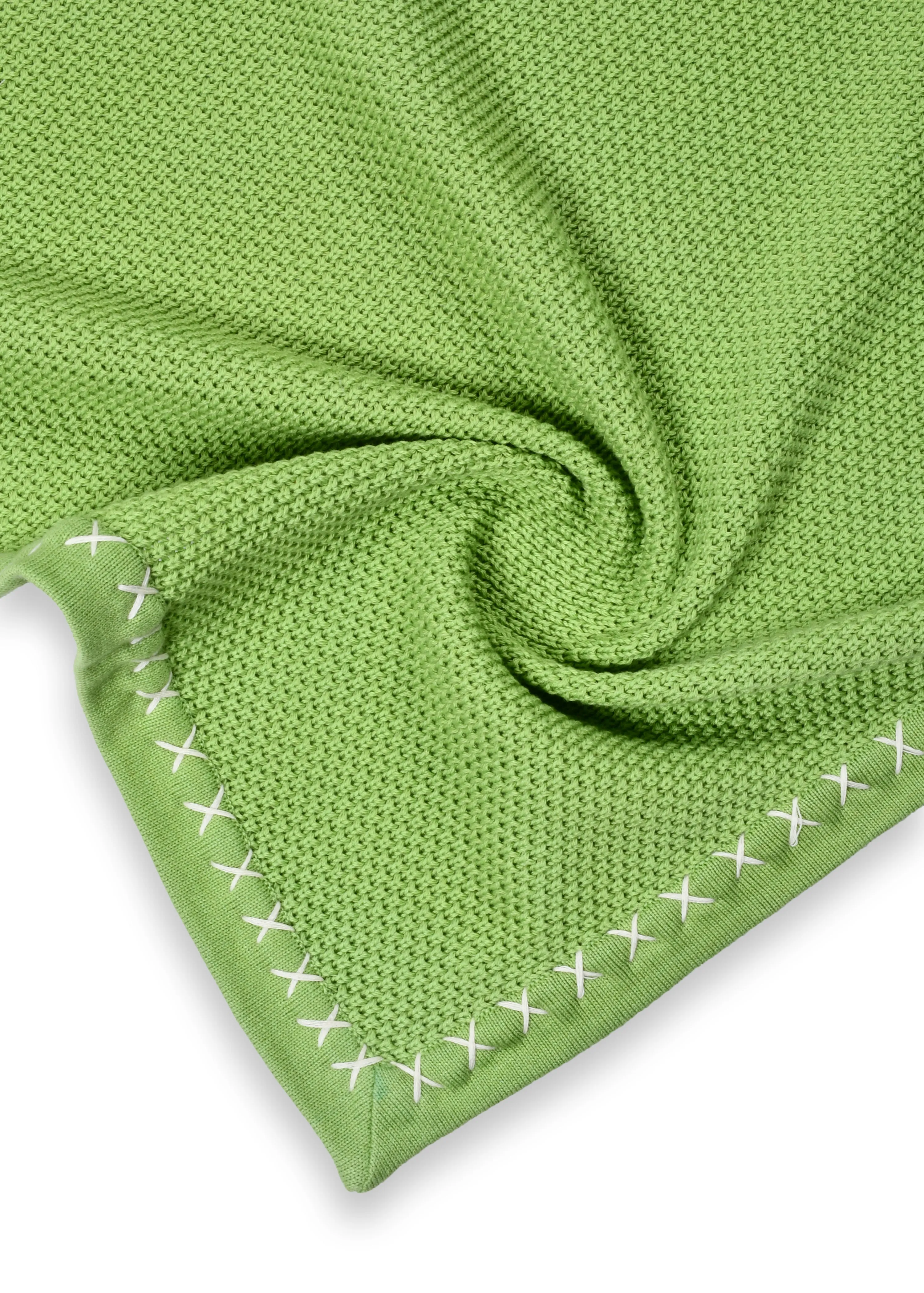 Green Baby Blanket in Cotton