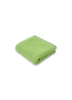 Green Baby Blanket in Cotton