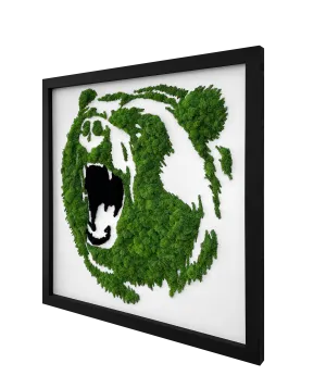 Grizzly Bear Moss Wall Art