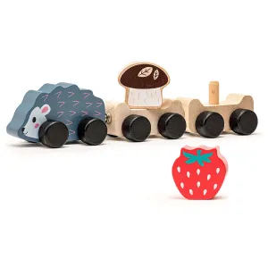 Hedgehog Little Wooden Train