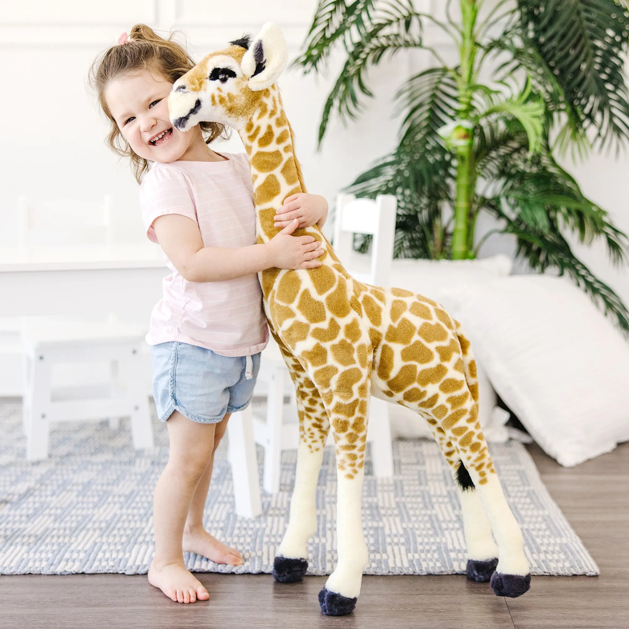 Lifelike Plush Baby Giraffe