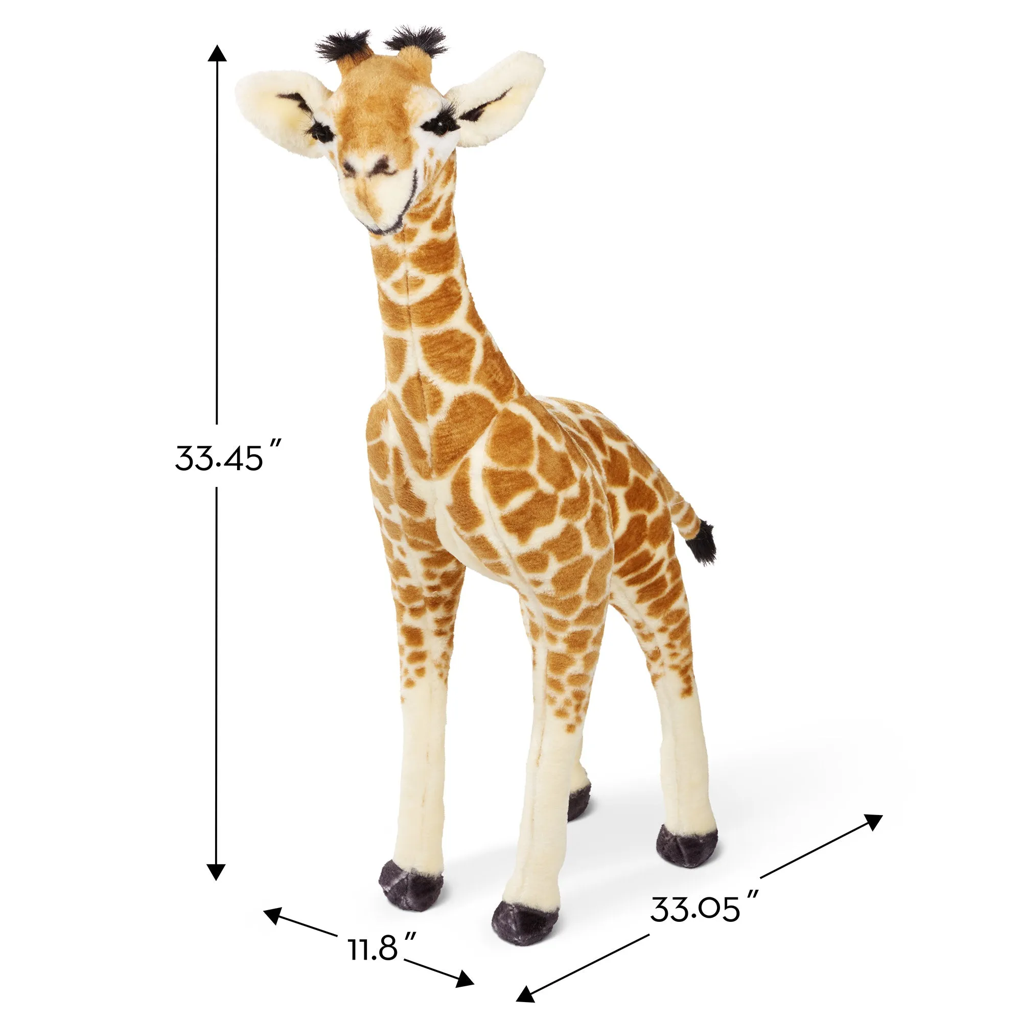 Lifelike Plush Baby Giraffe