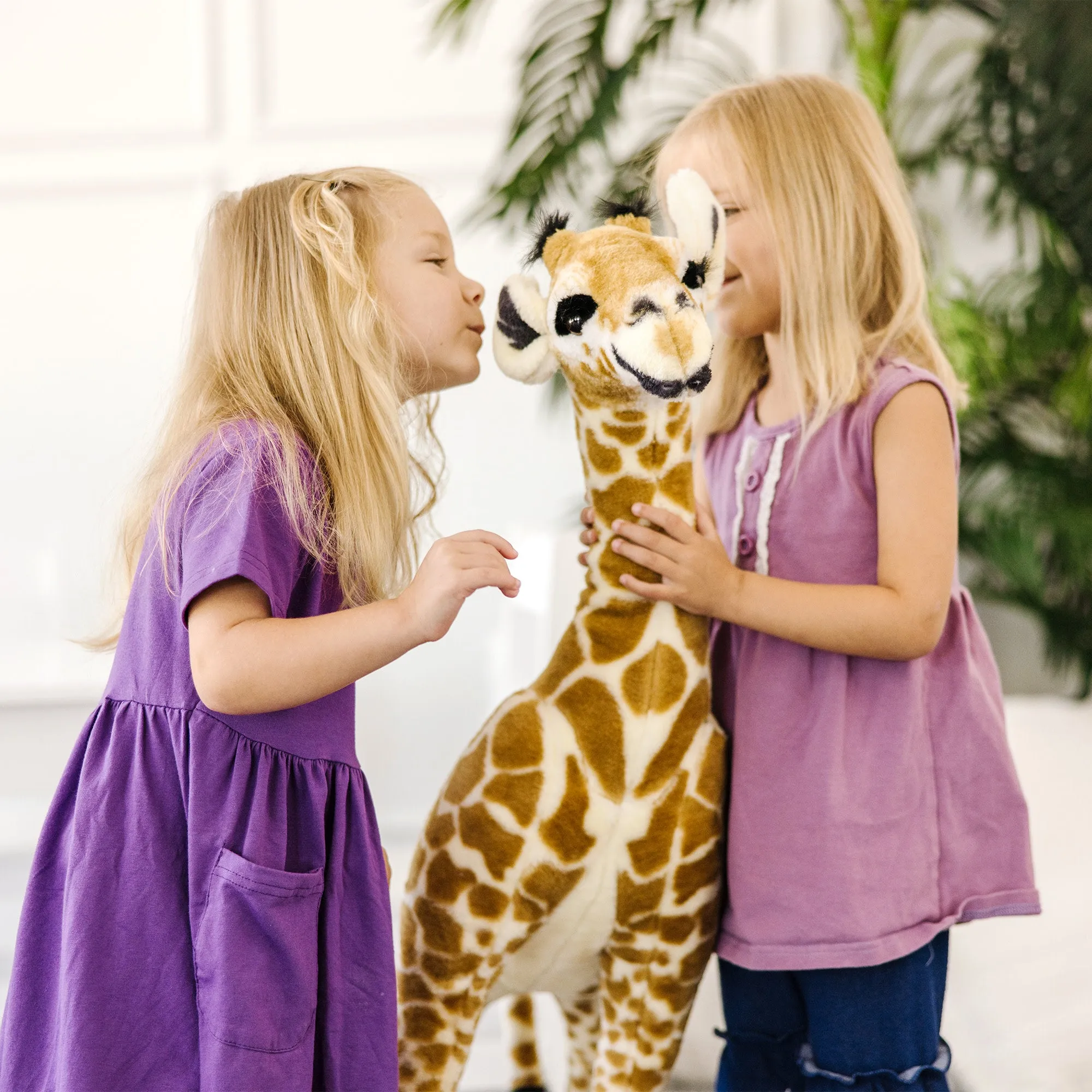 Lifelike Plush Baby Giraffe