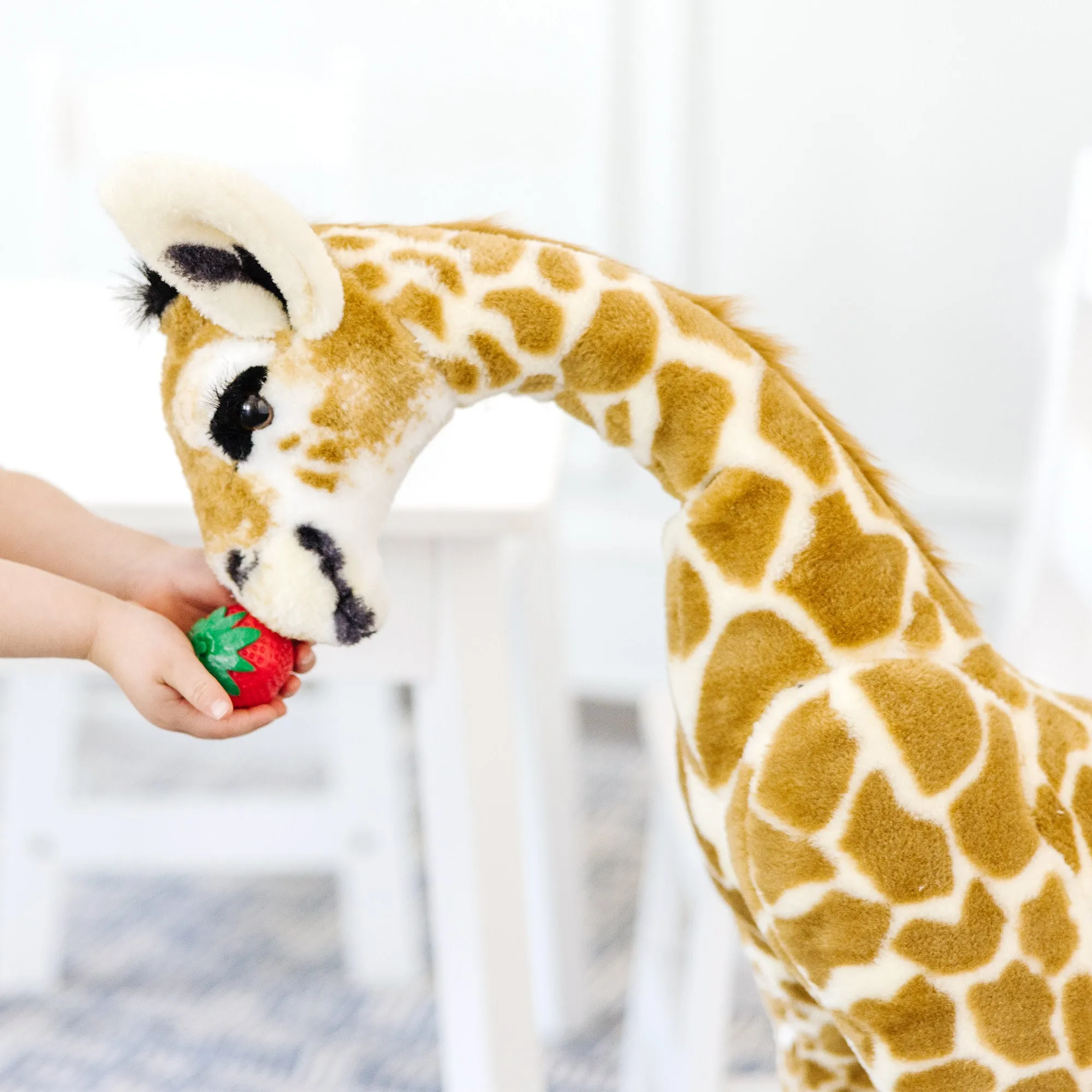 Lifelike Plush Baby Giraffe