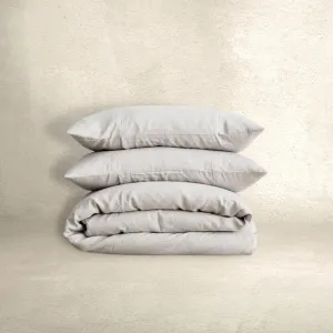 LINEN DUVET COVER SET | SMOKE GREY