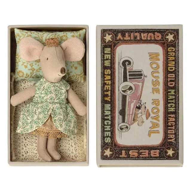 Maileg Princess Mouse Little Sister In Matchbox