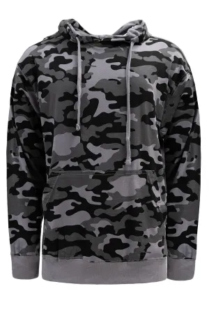 Men's Essential Cross-Dyed Heather Jersey Pullover Hoodie (New Camo)