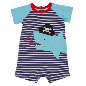 Mudpie Pirate Shark One Piece Shortall