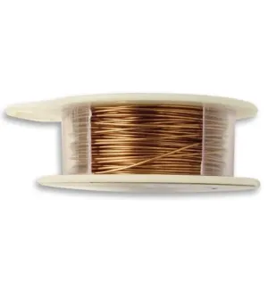 Natural Brass Wire, 22ga, (60ft)