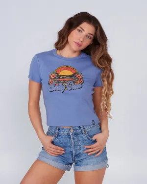 On Vacation Blue Dusk Baby Tee