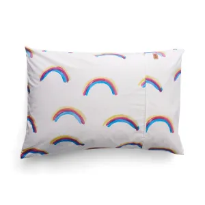 Rainbow Love Organic Cotton Single Pillowcase