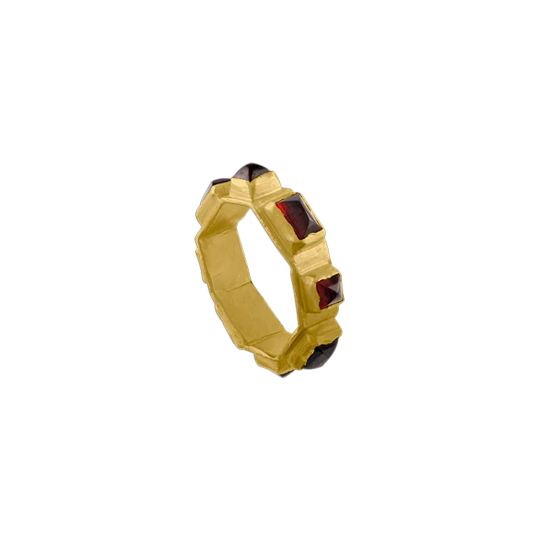 Rhodolite Garnet Ruin Ring