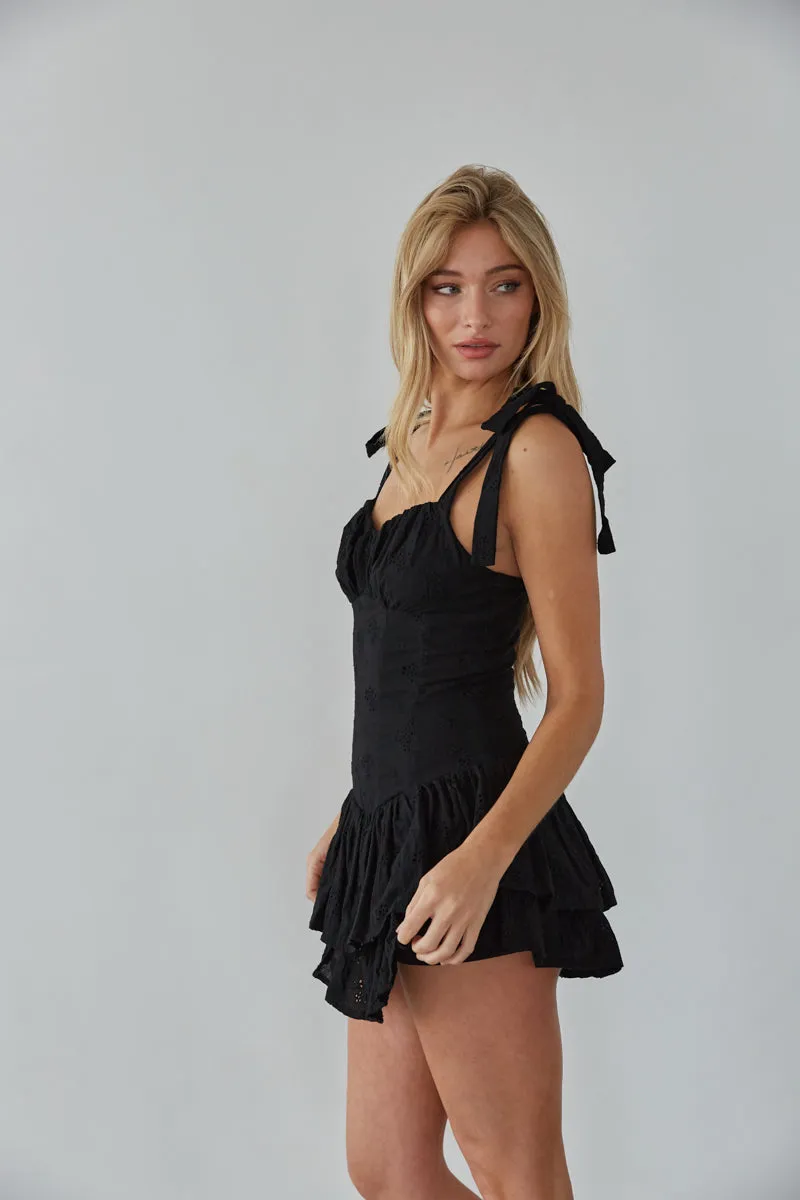 Sabrina Eyelet Lace Romper