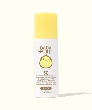 SUN BUM SUNSCREEN BABY BUM MINERAL ROLL ON SPF 50