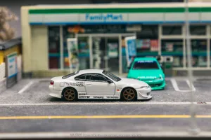 Tarmac Works 1/64 VERTEX Nissan Silvia S15 White Metallic - Lamley Special Edition - GLOBAL64